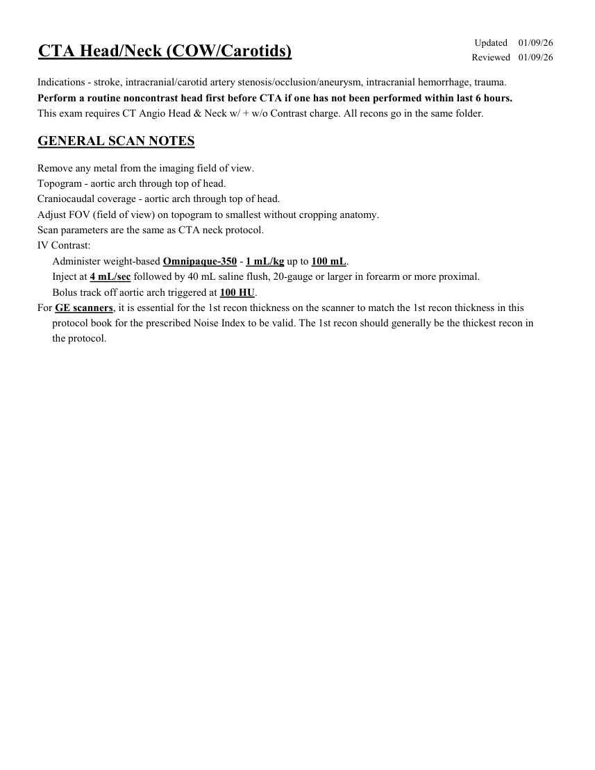 Angio-CT cerebral și cervical — pagina 1