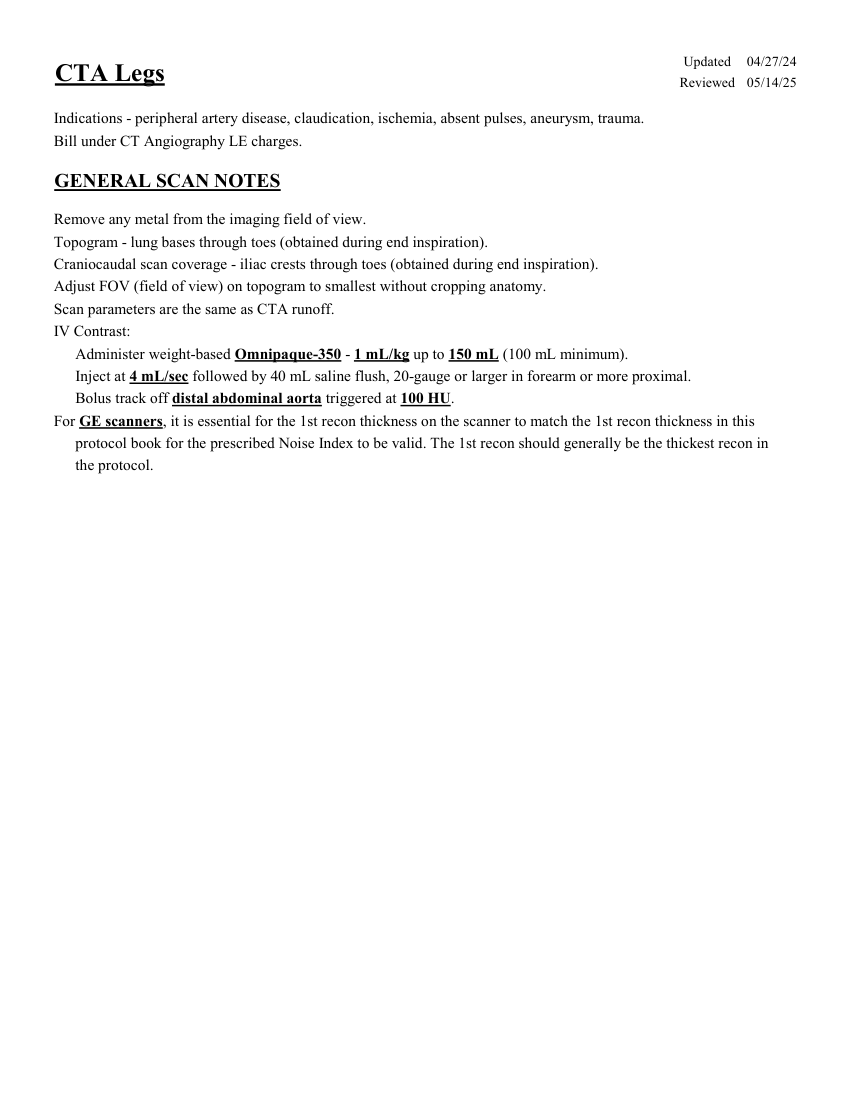 Angio-CT membre inferioare — pagina 1
