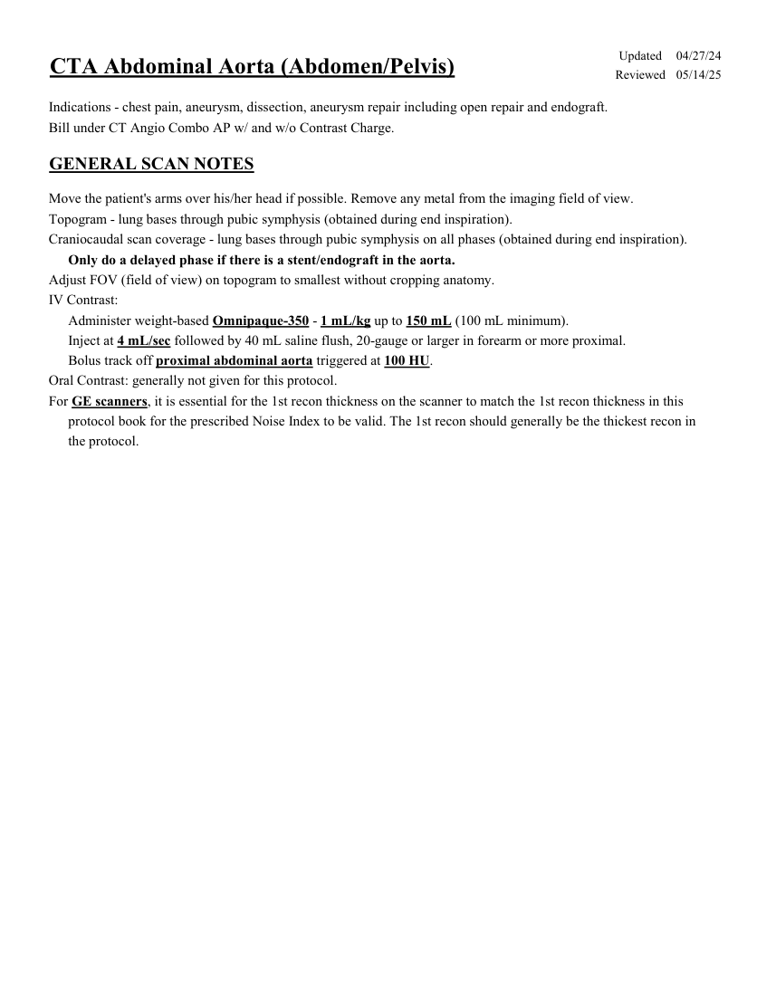 Aortă abdominală — pagina 1