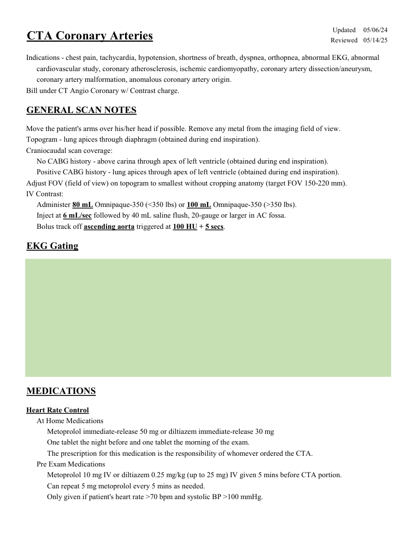 Artere coronare — pagina 1