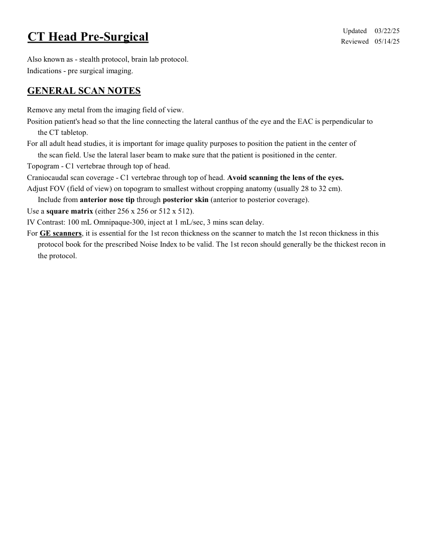 Craniu preoperator — pagina 1