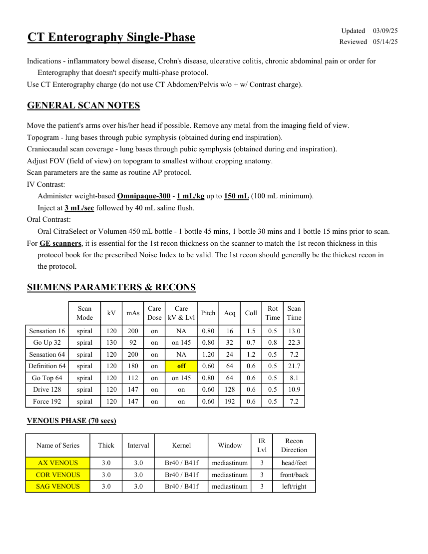 Enterografie monofazică — pagina 1