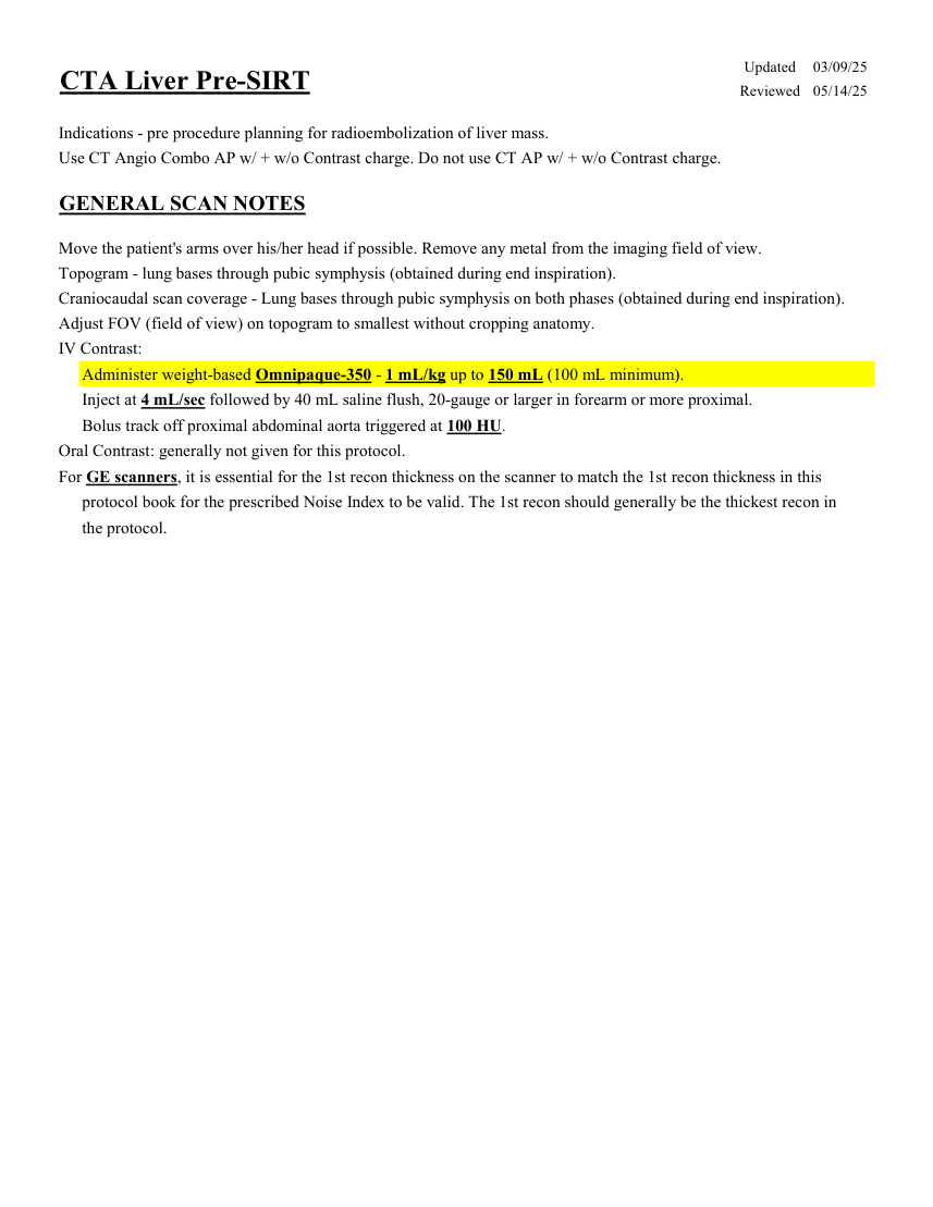 Ficat înainte de SIRT — pagina 1