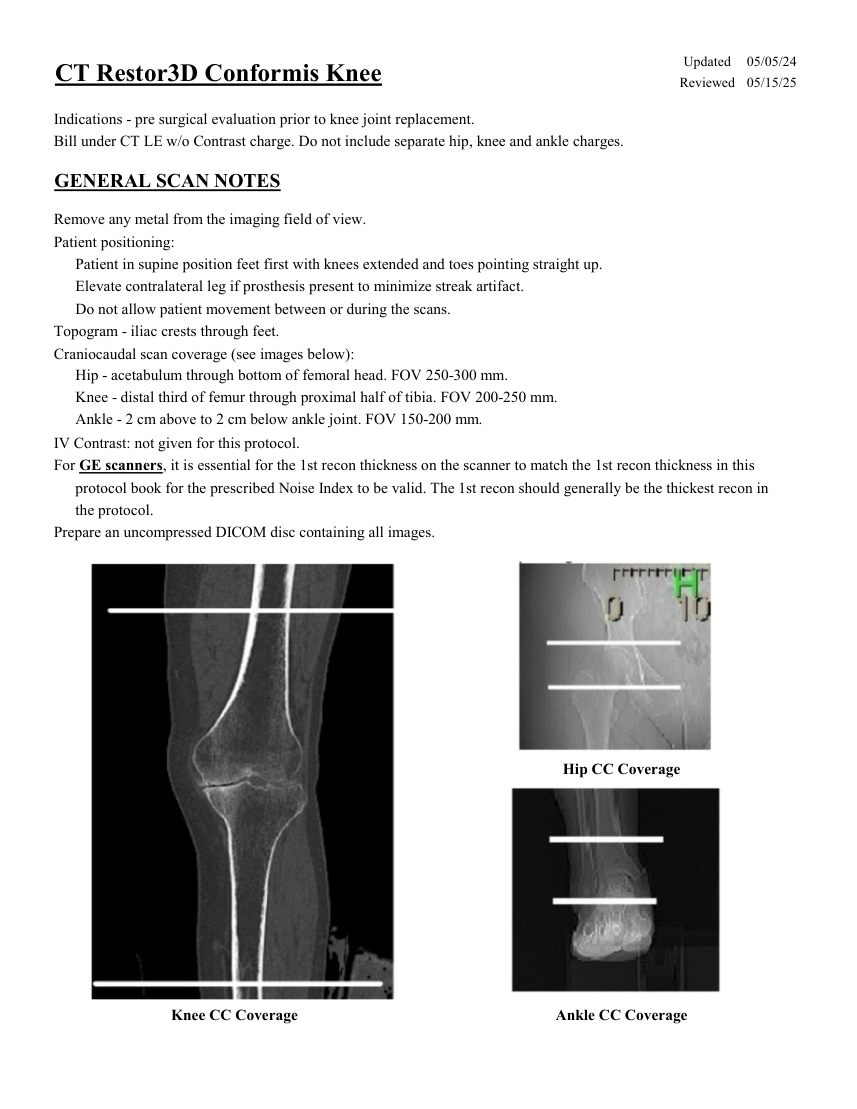 Genunchi Restor3D Conformis — pagina 1