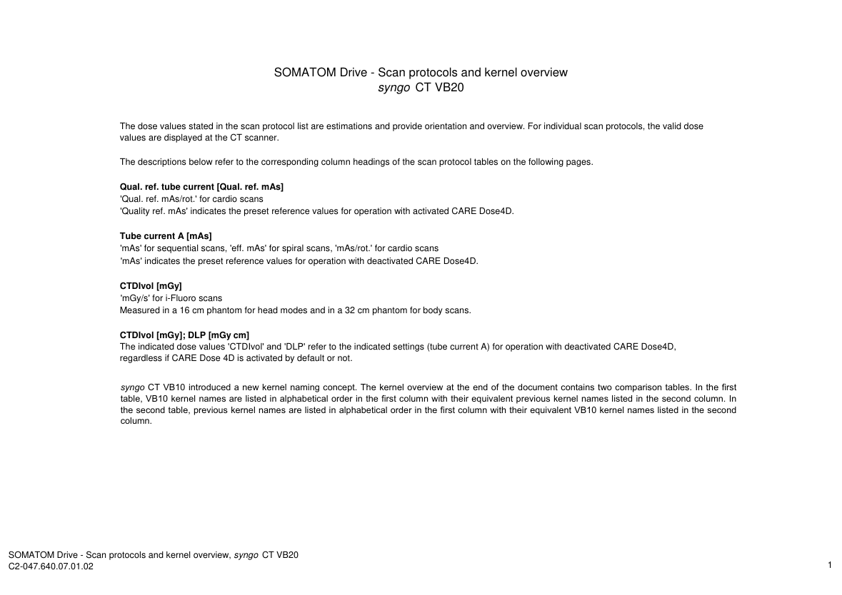 Parametri aparat: Drive 128 Protocols (VB20) — pagina 1