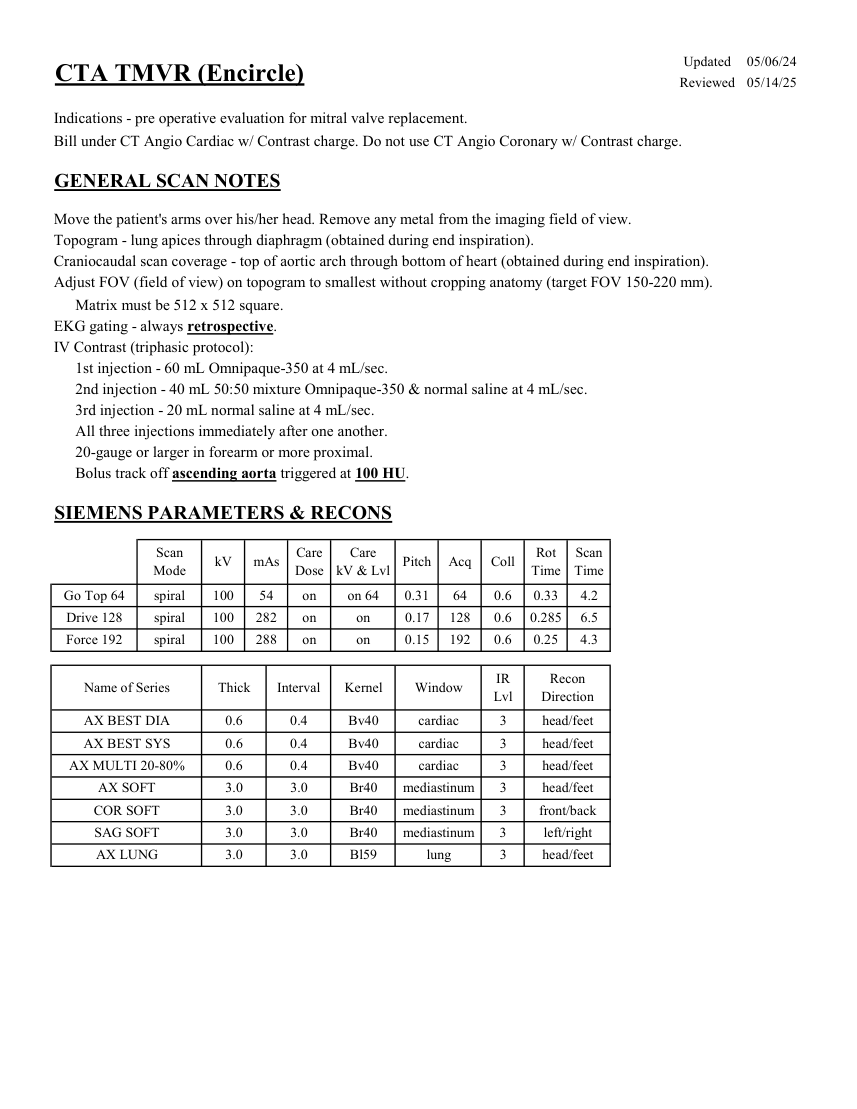 Planificare TMVR (Encircle) — pagina 1