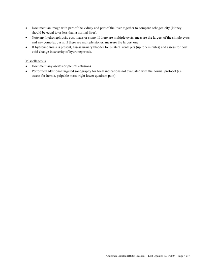 Abdomen țintit: cadran superior drept — pagina 4