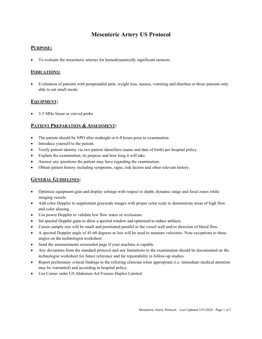 Artere mezenterice — pagina 1