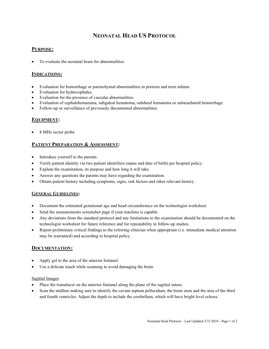Creier neonatal — pagina 1