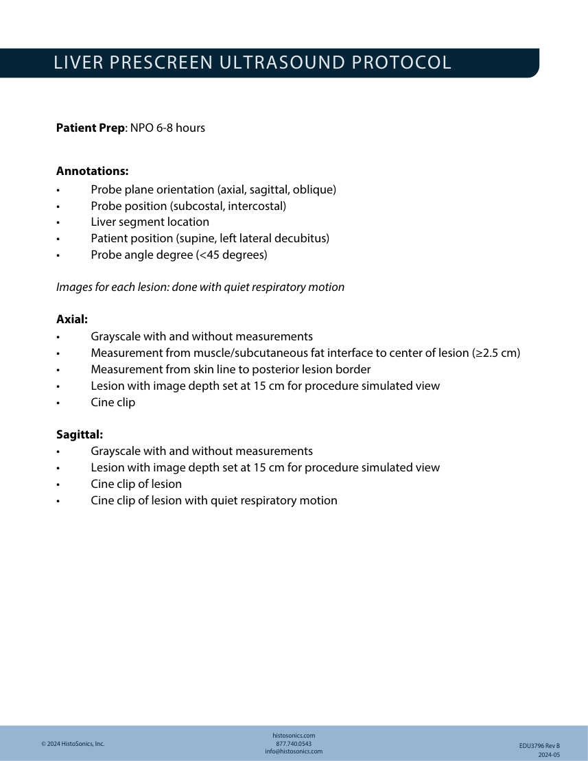 Evaluare înainte de histotripsie — pagina 6