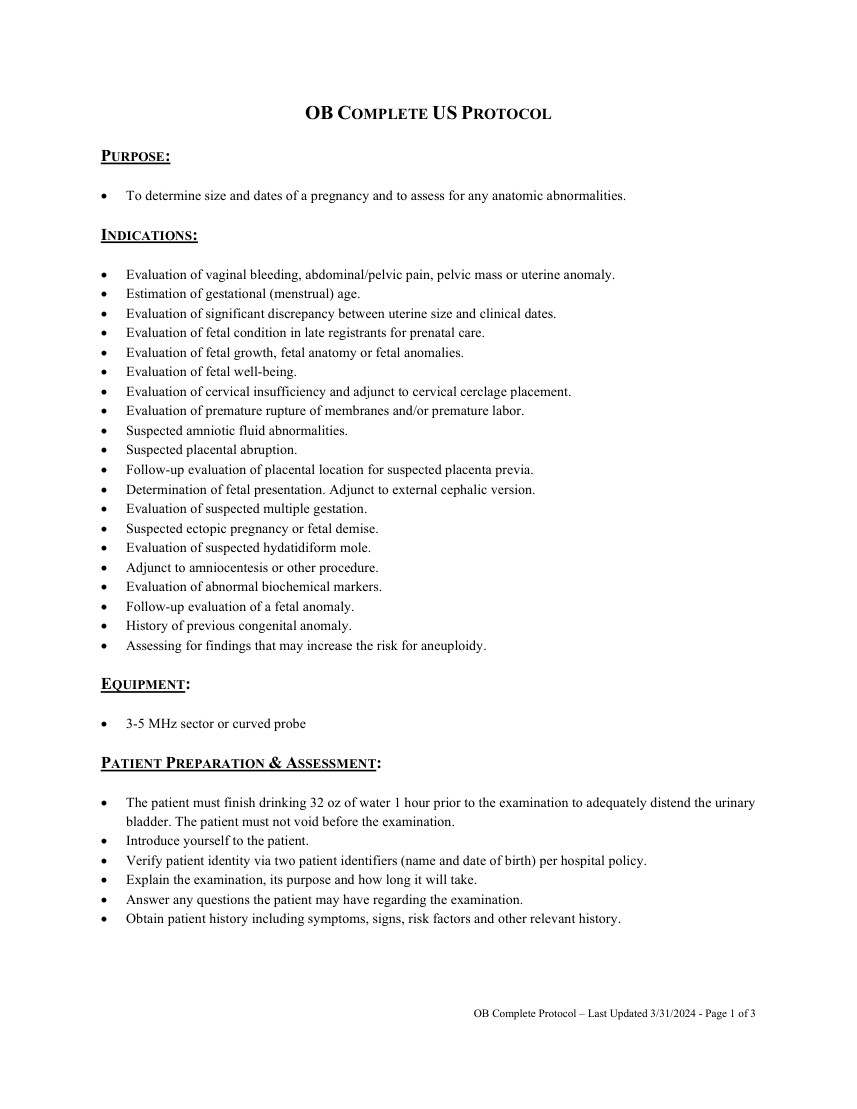 Examinare obstetricală completă — pagina 1