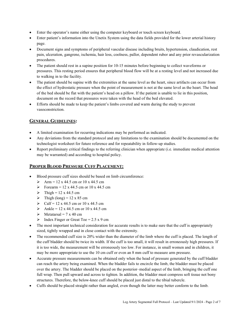 Presiuni segmentare complete: membru inferior — pagina 2