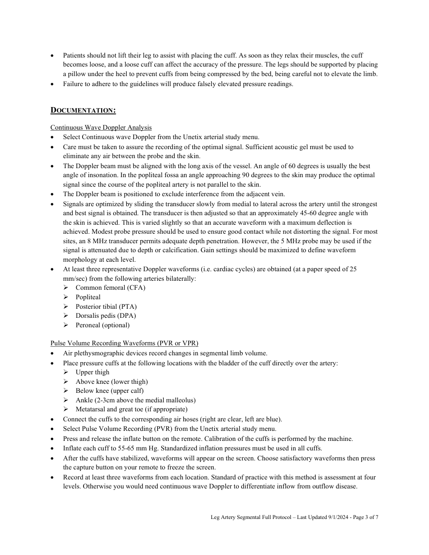 Presiuni segmentare complete: membru inferior — pagina 3