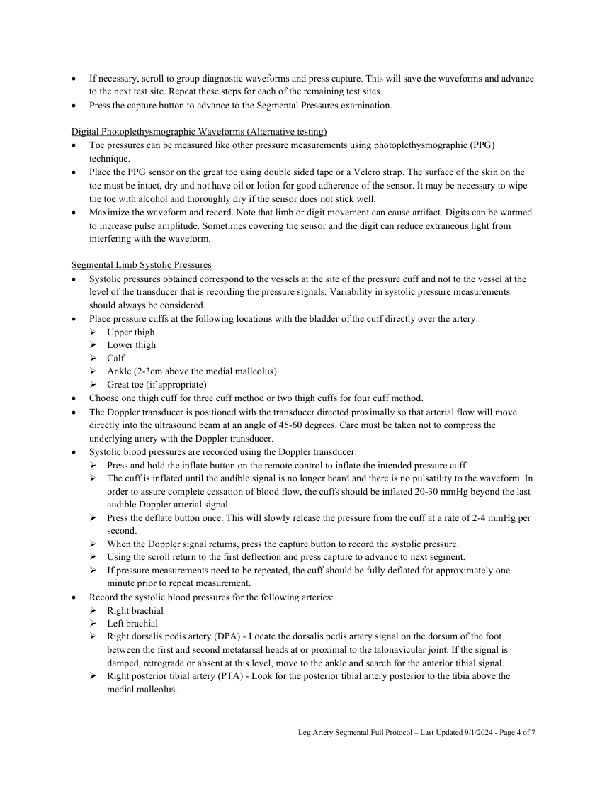 Presiuni segmentare complete: membru inferior — pagina 4