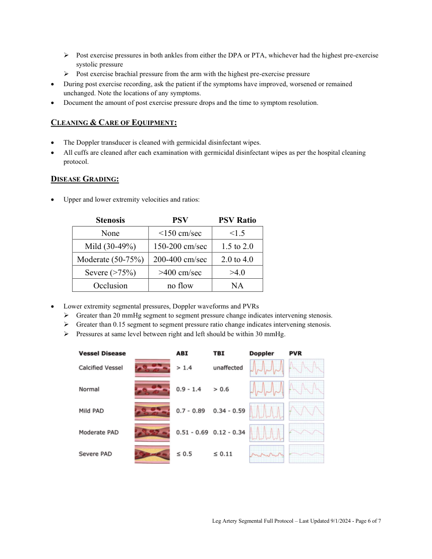 Presiuni segmentare complete: membru inferior — pagina 6