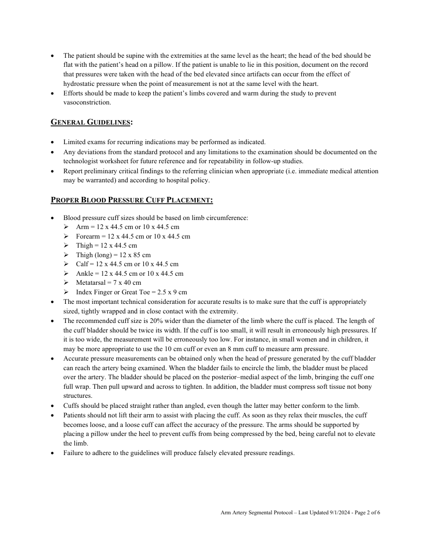 Presiuni segmentare: membru superior — pagina 2