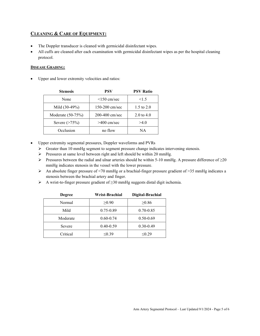 Presiuni segmentare: membru superior — pagina 5