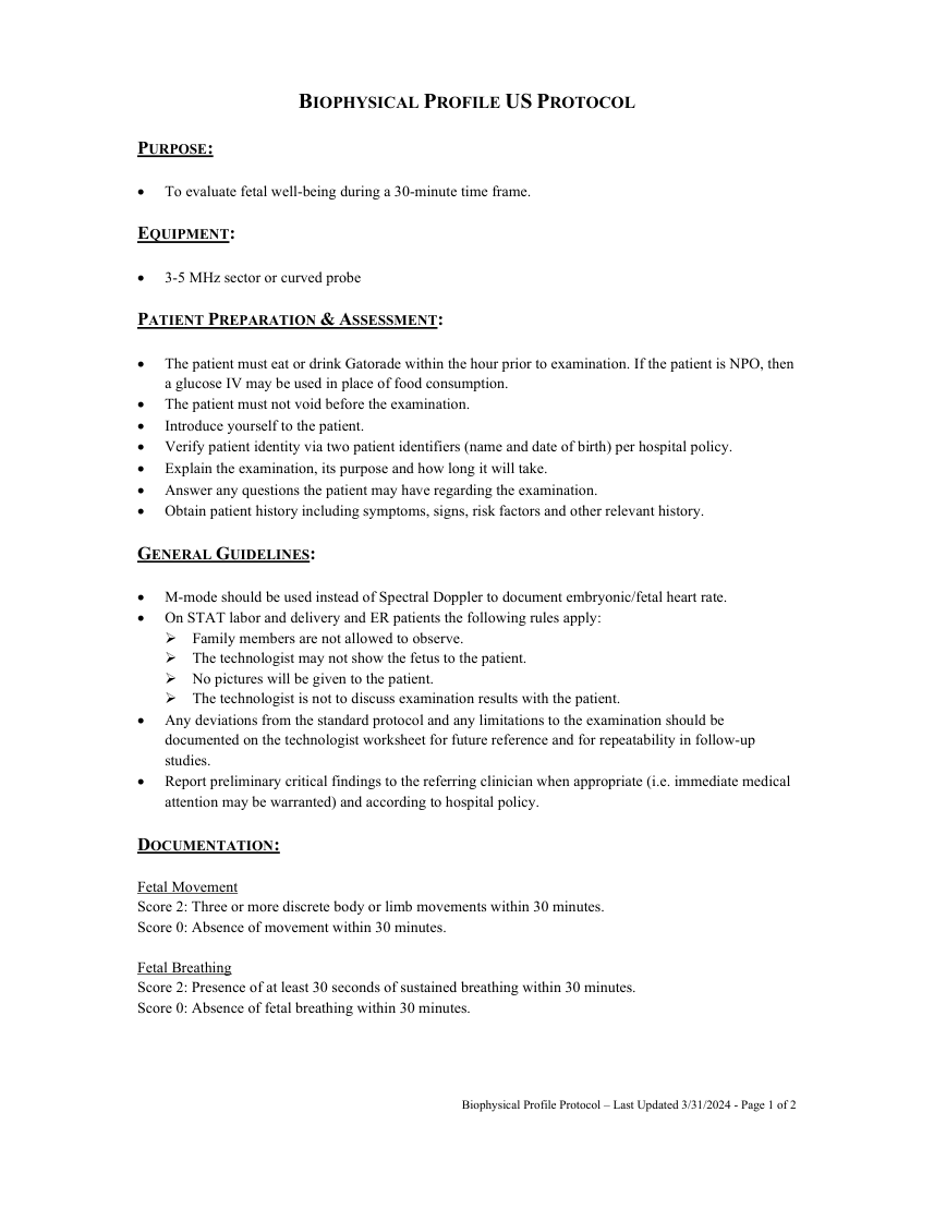 Profil biofizic fetal — pagina 1