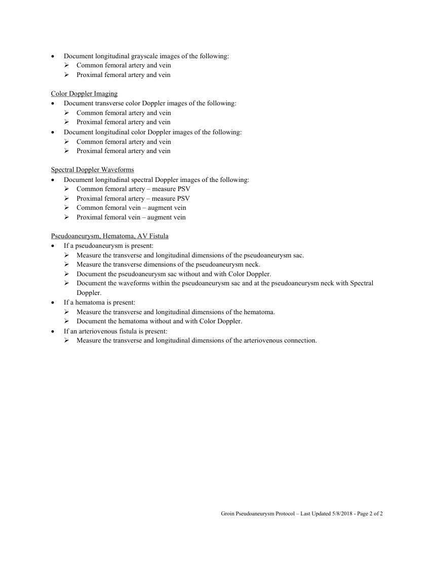 Pseudoanevrism inghinal — pagina 2
