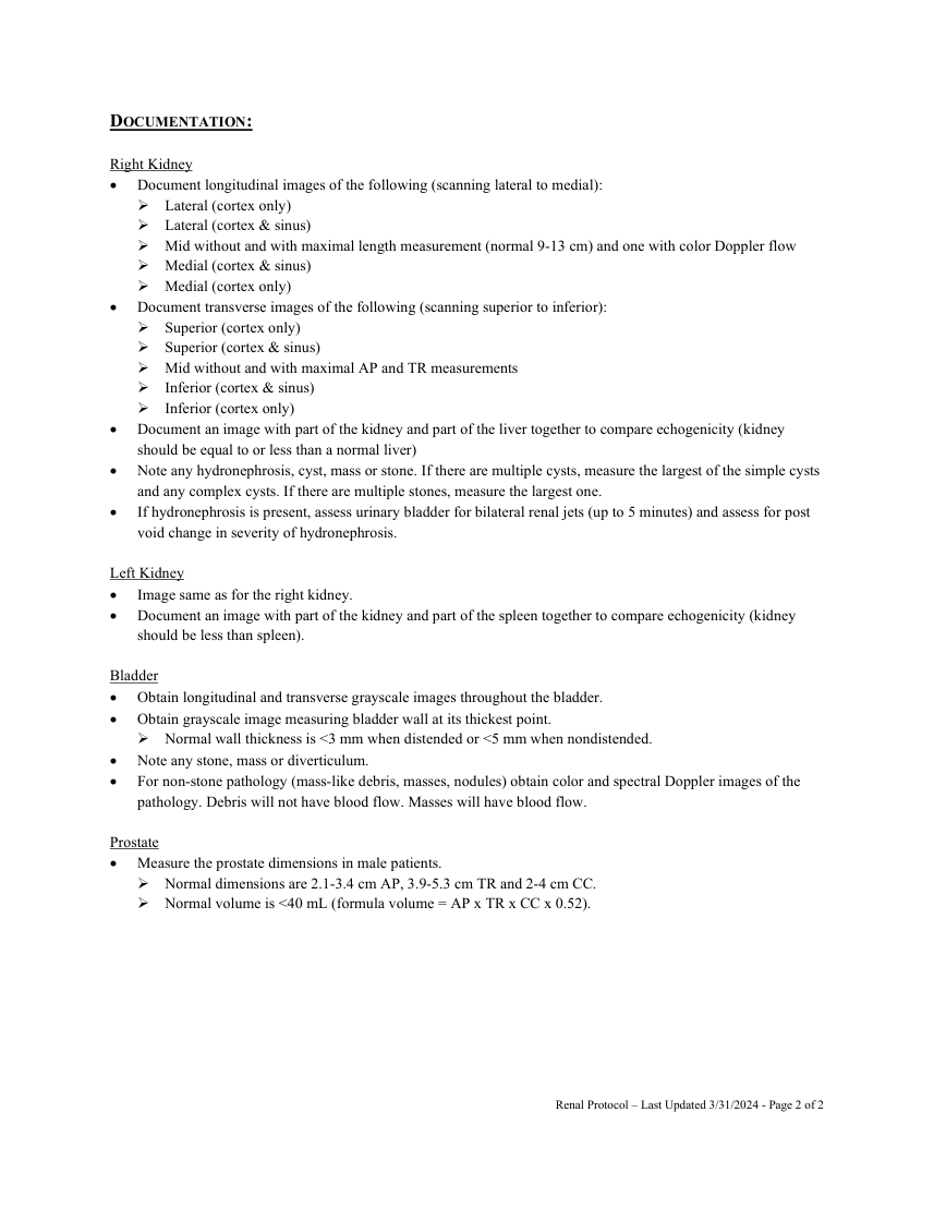 Rinichi: examinare completă — pagina 2
