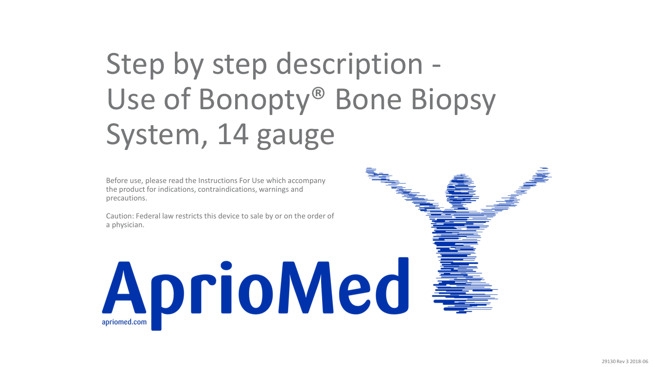 Utilizarea sistemului de biopsie Bonopty — pagina 1