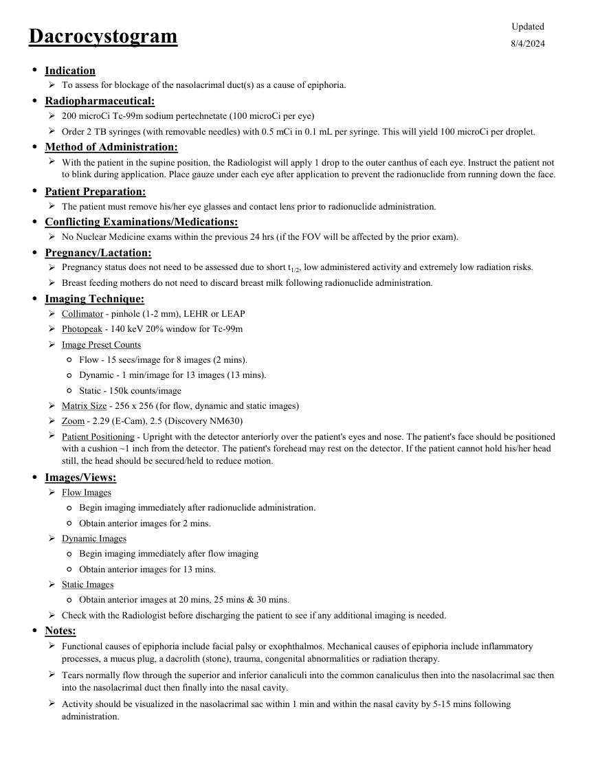 Dacrioscintigrafie — pagina 1