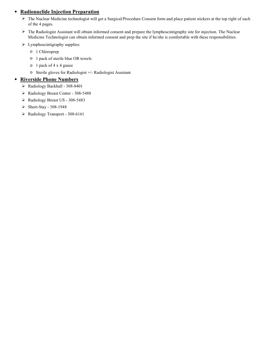 Procedură de limfoscintigrafie — pagina 2
