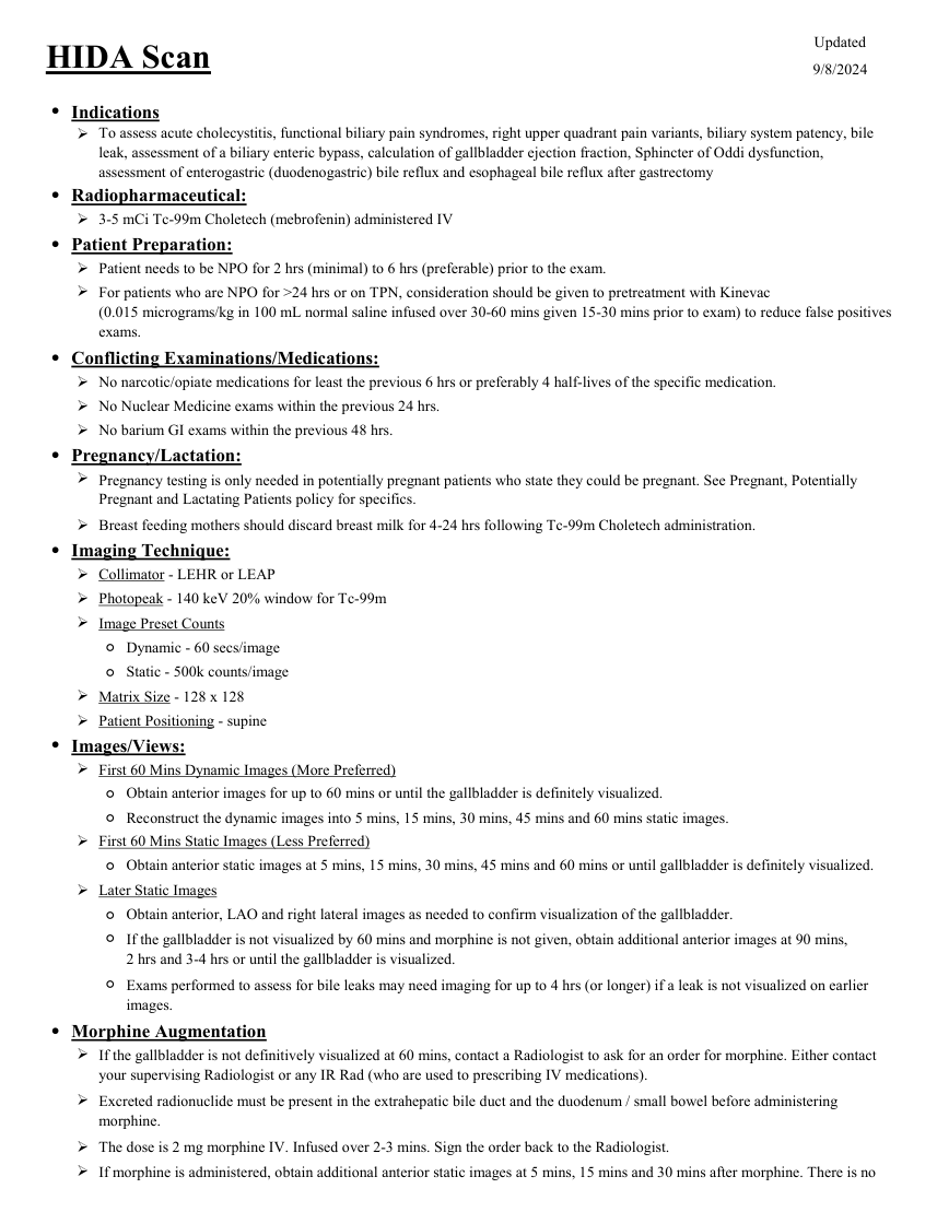 Scintigrafie hepatobiliară HIDA — pagina 1