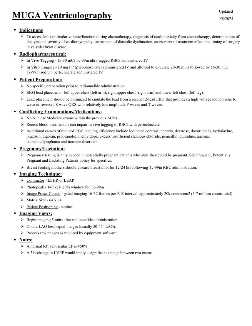 Ventriculografie MUGA — pagina 1