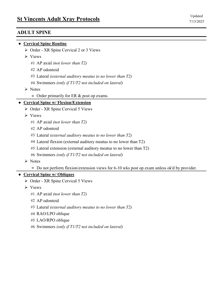 Adult: coloană vertebrală — pagina 1