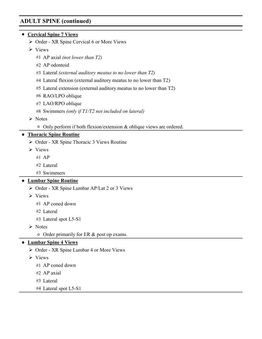 Adult: coloană vertebrală — pagina 2