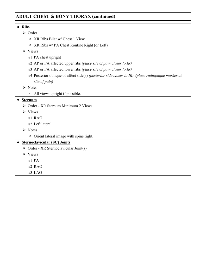 Adult: torace și grilaj costal — pagina 2