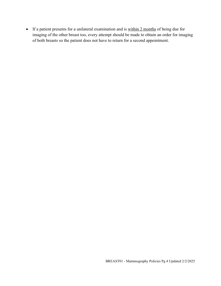 Mamografie: politici de examinare — pagina 4